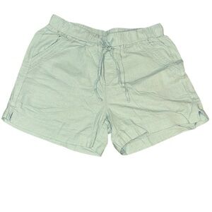 Briggs New York Light Green Flat Front drawstring with garter Shorts size medium